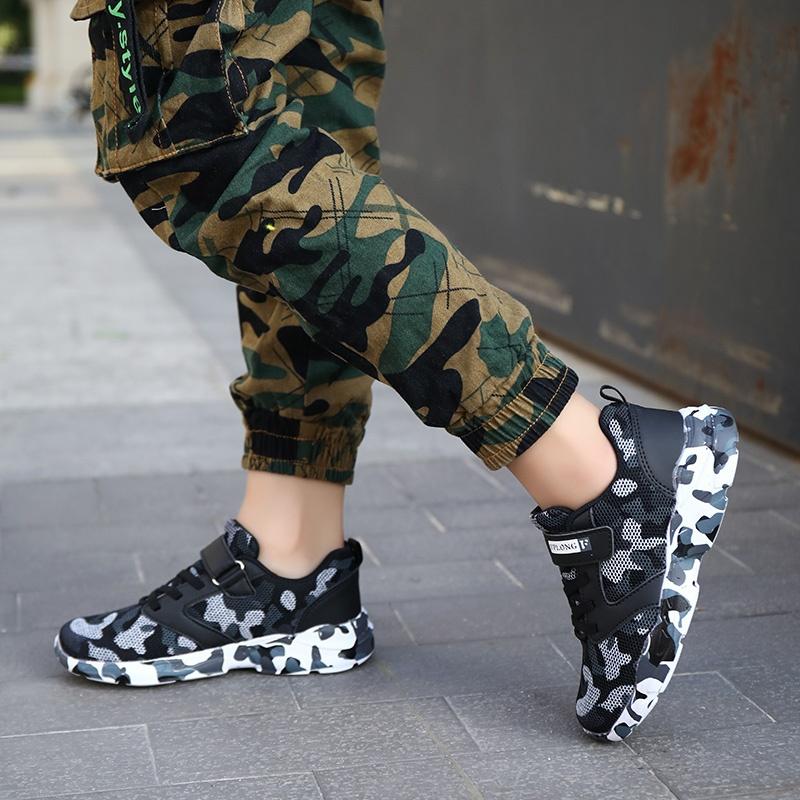 Kids Basketball Shoes Boys Fashion Sneakers Camouflage Outdoor Sport Shoes for Children