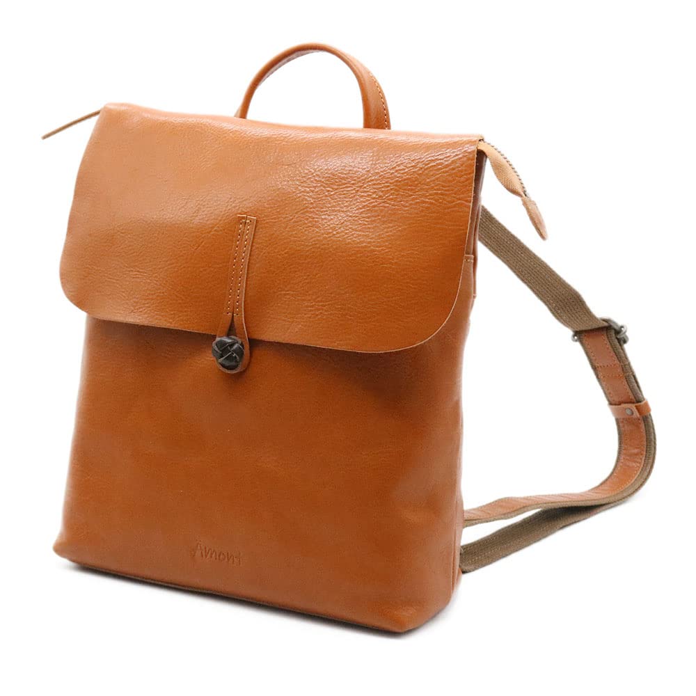 Genuine Himeji Leather Backpack for Women In Leather Travel Cowhide Made In Japan Ämont [Made Japan] Rucksack, Handmade, Bag, Casual, Adult, Simple,
