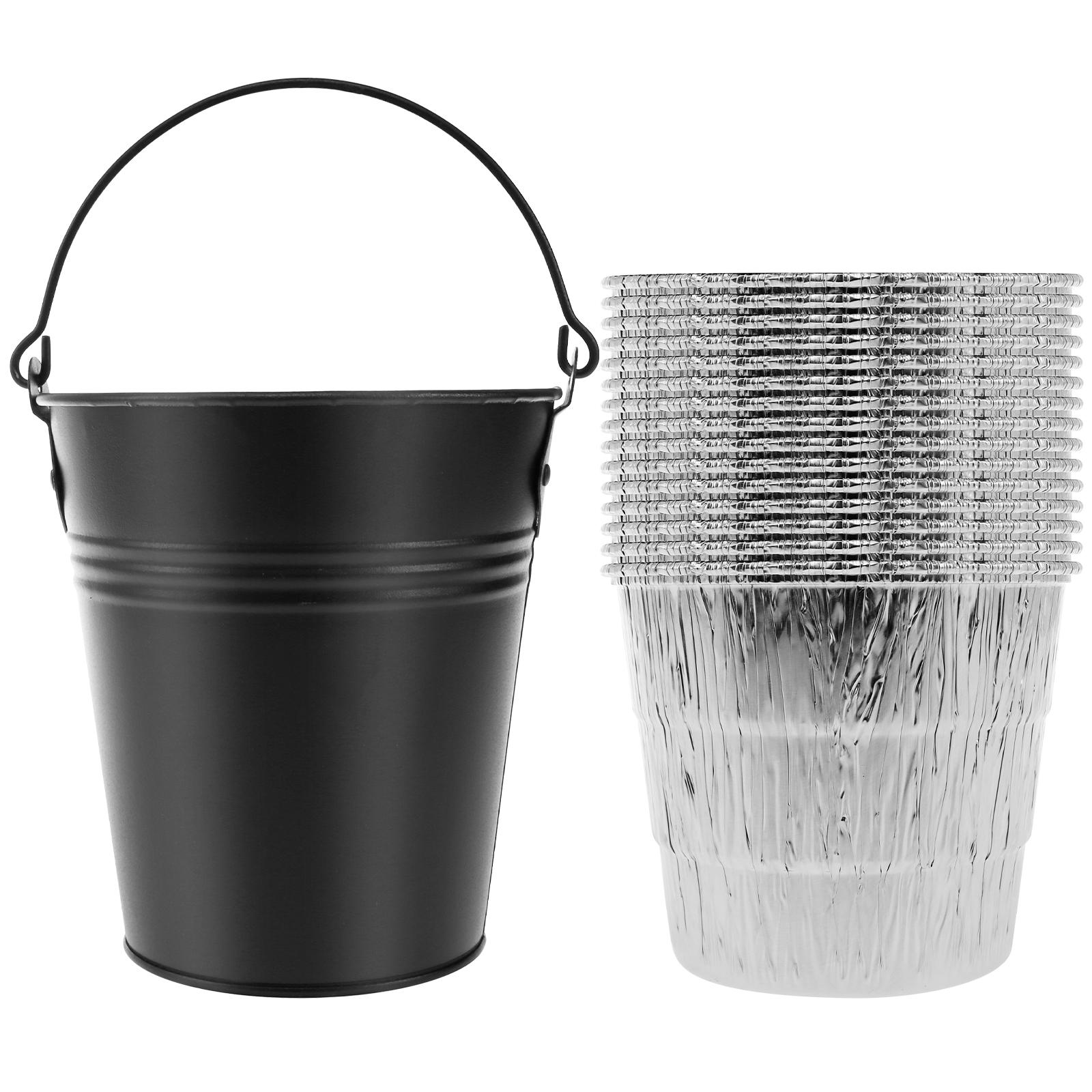 

Ведро для льда 2/3 л Двустенное Изолированное из нержавеющей стали Ведра для шампанского и пива для баров, ночных клубов, ночных вечеринок, контейнер для льда