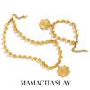 MamacitaSlay 316L Stainless Steel Bead String Circular Heart Letter Necklace Bracelet Waterproof Jewelry Women's Charm Gift 2026
