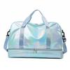 Large Capacity Colorful Shiny Fitness Travel Bag with Wet/Dry Separation - Versatile Crossbody Shoulder Bag