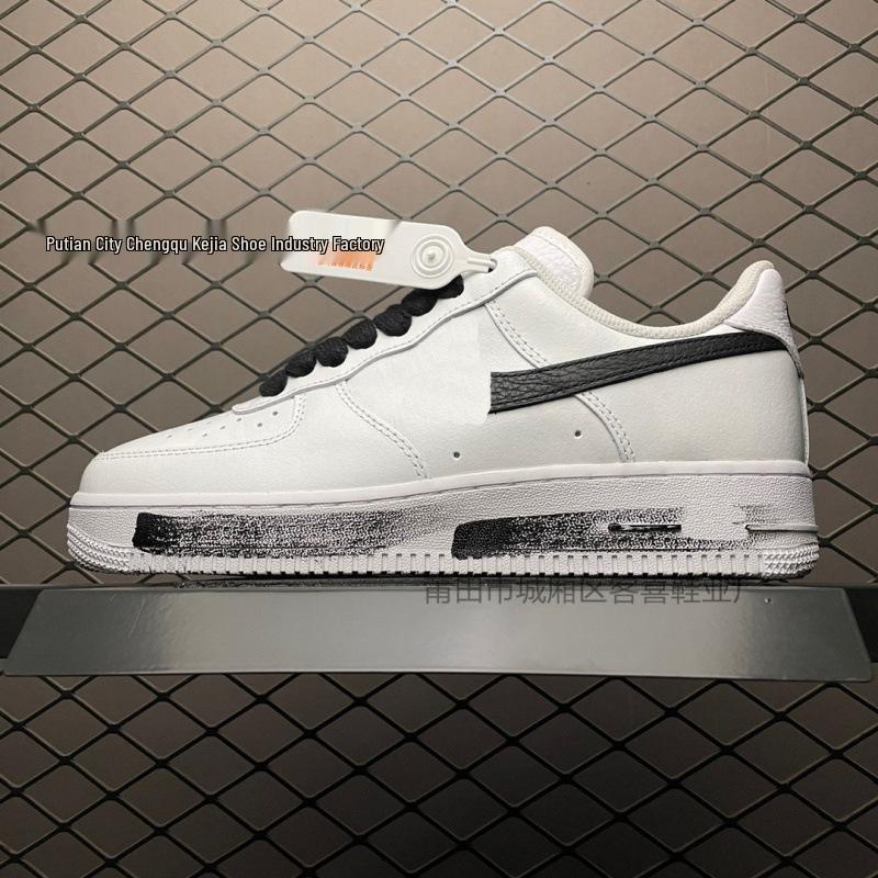 AF1 Air Force 1: Pure White Women's & Men's Low-Top Shoes in Wheat Color - Casual Couple Style.