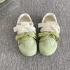 Double Shoelace Little White Shoes Women's New Autumn Design Thick-soled Women's Shoes Retro Breathable Casual Shoes