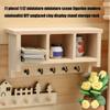 Hanger Wooden Miniature Accessories Wall Mounted Shelf Storage Solution For 1/12 Scale Tiny Rooms