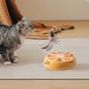 Elektrisches Katzenspielzeug Wiederaufladbarer Drehteller mit Federangel Katzenspielzeug zur Beschäftigung für Indoor-Bewegung Unterhaltung Langeweile Aktivität