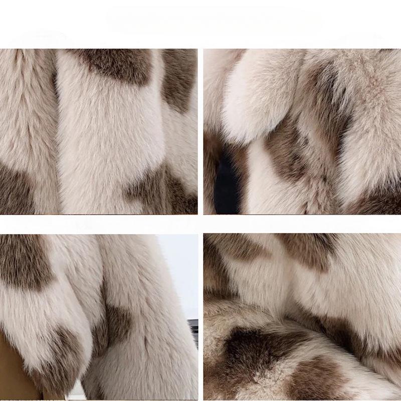 Fur Jacket Autumn and Winter Women's Clothing Fox Hair Short Coat