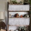 1Pcs Jacquard Window Curtain Modern Lace Small Curtain  for Cabinet Door Bedroom