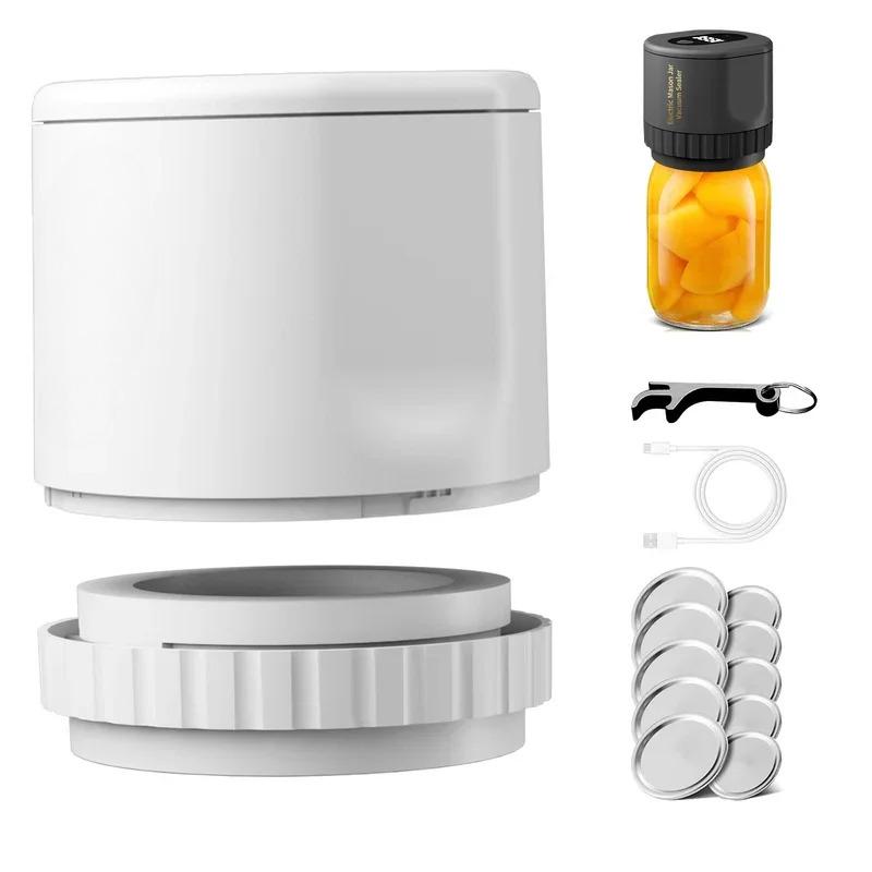 Electric Vacuum Sealer Kit, Cordless, for Wide Mouth Fermentation