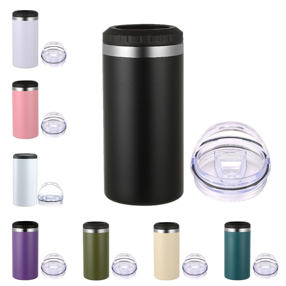 304 Stainless Steel Cola Beer Can Insulated Lids 16Oz Dual Layer Can Cooler High-Capacity Insulation Or Cooling