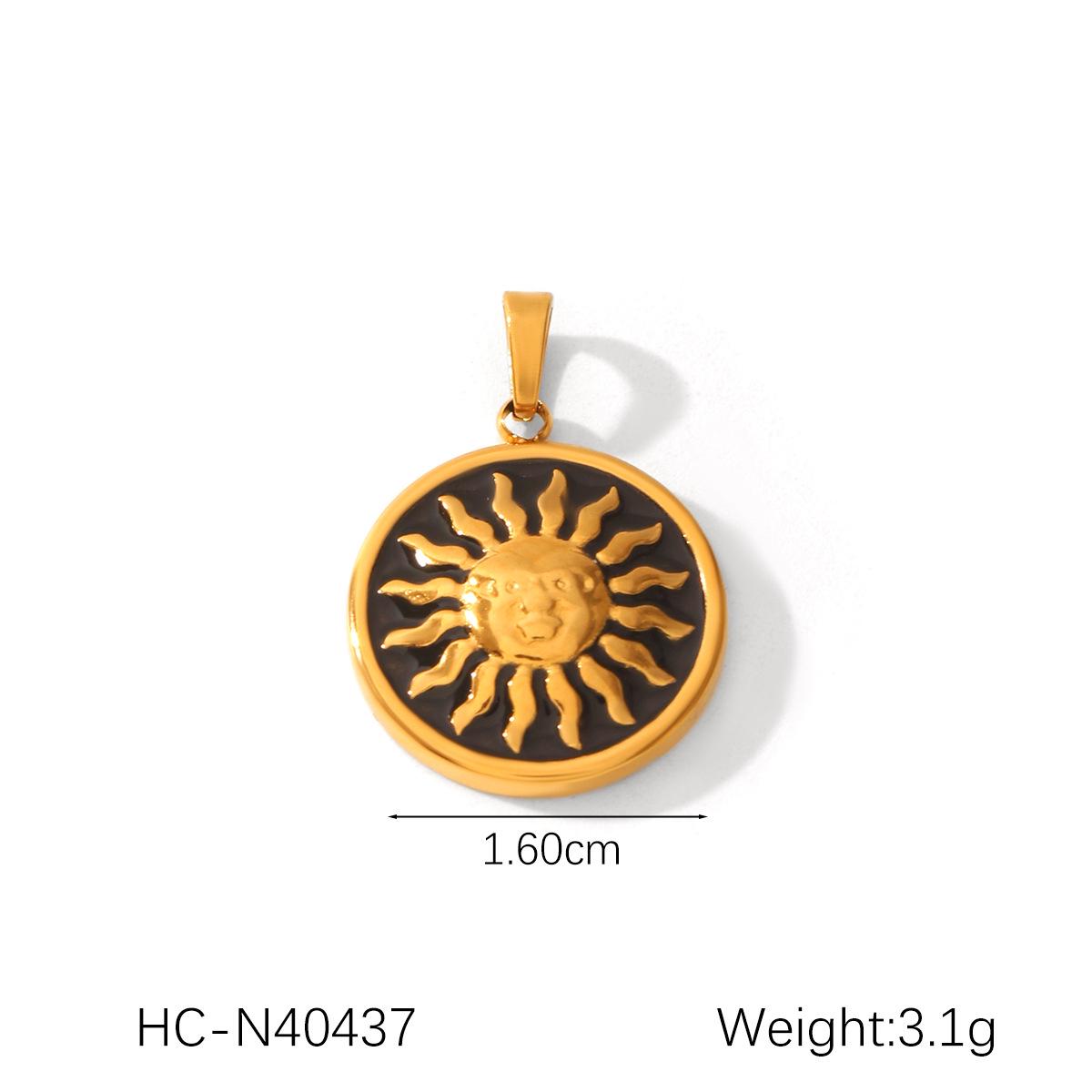 

Подвеска из титановой стали с натуральным камнем в европейском и американском стиле - роскошный французский ретро-ювелирный аксессуар из нержавеющей стали своими руками