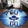 1PC Toronto Leafs Logo Round Rug, Non-slip Chair Mat, Home Decor, Circle Carpet Perfect for Office, Bedroom, Living Room,Christmas gift