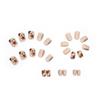 Autumn and winter white gentle temperament enamel flower wearing armor sweet ins wind fake nails