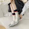 Light Luxury Color Matching Medium Tube Socks Trendy Modern Retro Stacking Socks Girl Pink Cotton Stockings
