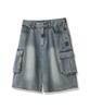 AVANDRESS Wide Cargo Half Denim Pants - 3Col