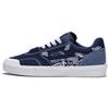 Li Ning 50/50 Stoff Rutschfest Abriebfest Niedrig geschnitten Skateboard Schuhe Herren Blau Weiß AECT011-2