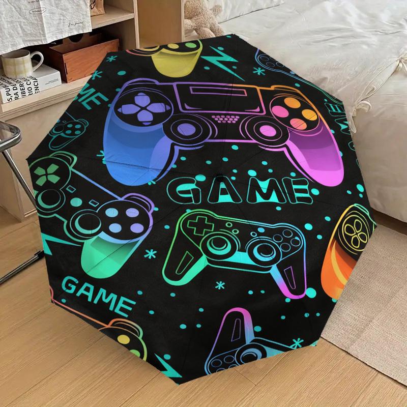 1pc Game Controller Pattern Umbrella Design Automatic Opening and Closing Umbrella, High-quality Travel Umbrella,  C1128197
