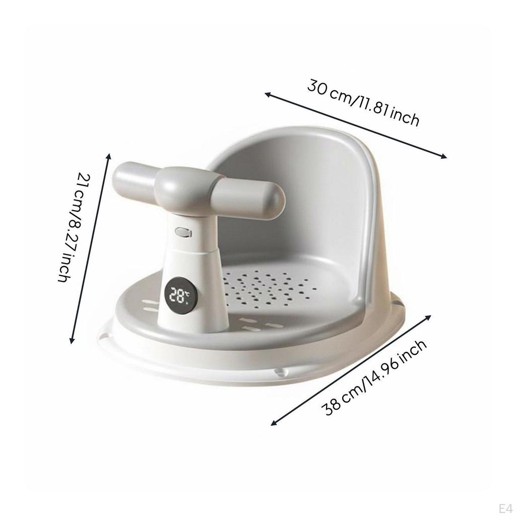 Infant Bath Seat 360° Surround Protection NonSlip Chair Ergonomic Cradling Design