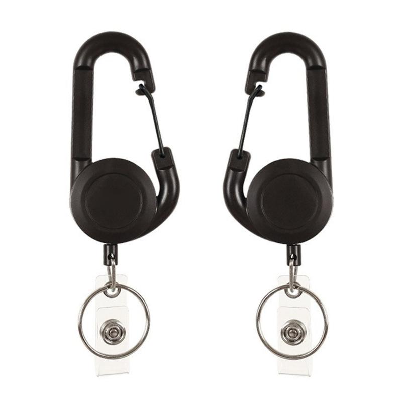 Retractable Keychain With High Elasticity ABS Material Lightweight And Sturdy For Home Office Outdoor Use
