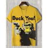 Men's Funny Animal Cat Printed T Shirt Short Sleeved Tee Tops 3D Print O-Neck Shirts Party Summer Casual Men's Clothing Apparel