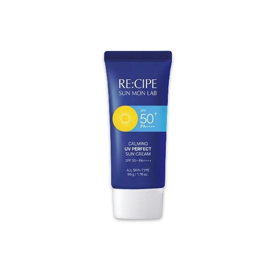 RE:CIPE Sun Mon Lab Sun Cream 3 Types (Calming UV Perfect / Refresh Cooling / Super Aqua) 50g   (10 Options) - DAISO #UV Perfect 50g x 1pcs