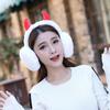 Adjustable Earmuffs Foldable Gifts Winter Girls Earmuffs Kids Plush Winter Outdoor Ear Warmers With Horns Christmas