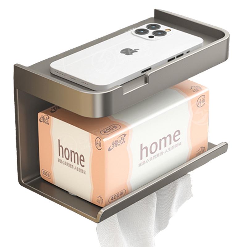 Suport de hârtie igienică și raft de depozitare a șervețelelor pentru baie