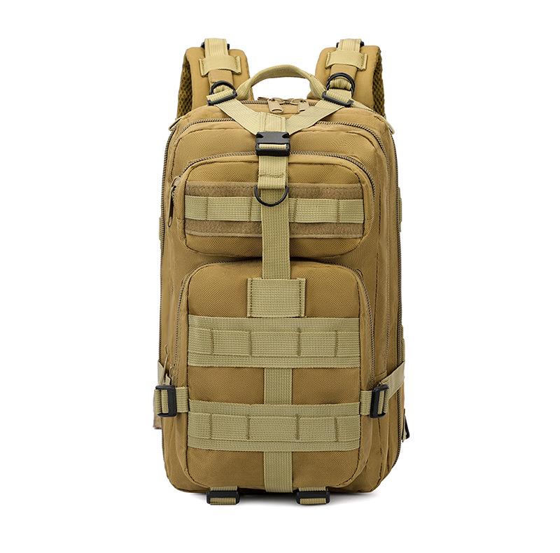 Camouflage 3P Tactical Backpack: Small Outdoor & Travel Bag with Shoulder Strap for Backpacking & Mountaineering
