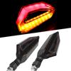 2Pcs Motorcycle Led Turn Signal Lights Turning Indicators Lamp Fit for Honda