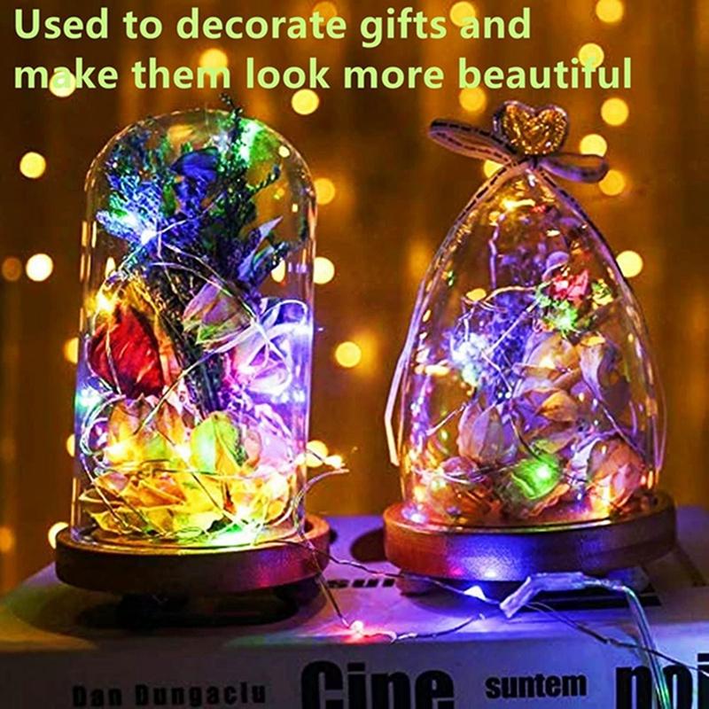 20 Pack String Fairy Lights 30Led 3M Silver Copper Wire Battery Powered Decorations Lights For Wedding Party Christmas Decor