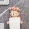 1PC Fairy Tissue Holder Long Hair Fairy Long Hair Lovely Girl Toilet Tissue Holder Bathroom Light Luxury Decoration Accessories