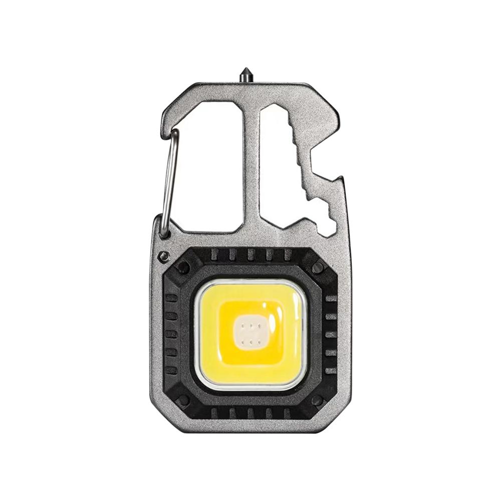 Mini-LED-Taschenlampe, Arbeitslicht, wiederaufladbar, Schlüsselanhänger-Licht, Outdoor-Camping-Licht, tragbarer Taschenschlüssel, Schraubendreher, Sicherheit