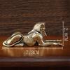 Retro Copper Egypt Sphinx Statue Small Ornaments Brass Guardian Statue Figurines Desktop Decorations Home Decor Accessories