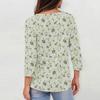 3/4 Sleeve Shirts For Women  Print Graphic Tees Blouses Casual Plus Size Basic Tops Pullover