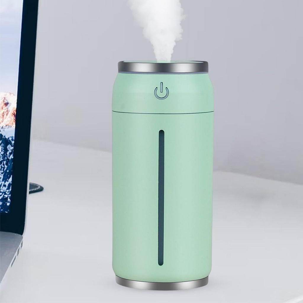 Car Air Humidifier with Lights USB Fan Portable Noiseless 220ml Cool Mist