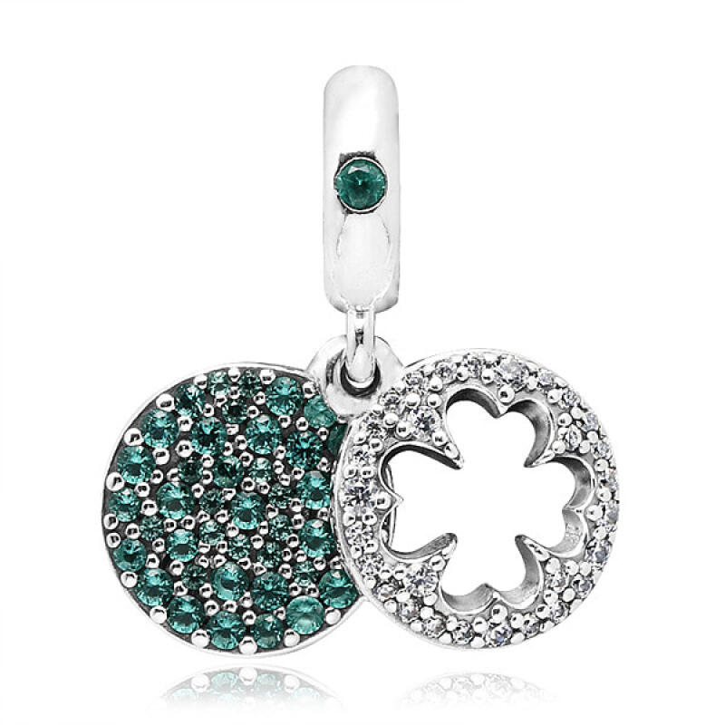 Pandora Charm Dangle Dazzling Clover 797906NRGMX