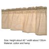 Yousheng Polozáclonové stínění Měkká bavlna Len Dekorativní japonský styl Potřeby pro domácnost s krátkým závěsem