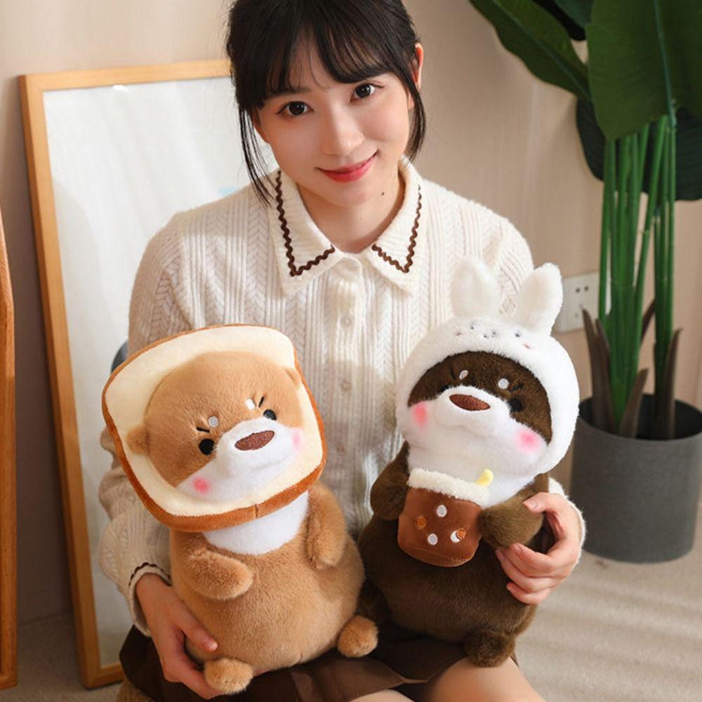 Lovely Design Fruit Otter Doll Soft Material Cartoon Animal Toy Otter Plush Toy  Kids Room