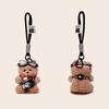 Pilot Bear Plush Keychain Doll Pendant With Flashing Camera For Kids Collectors
