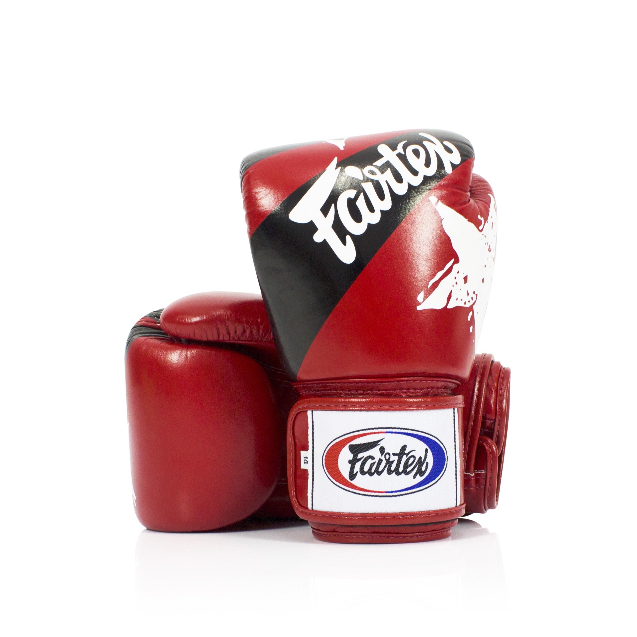Fairtex BGV1 Muay Thai Bokshandschoenen 14 Oz – Premium Leer – Rood
