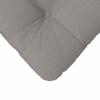 Seat Cushions 4 pcs Taupe 40 x 40 x 12 cm Fabric