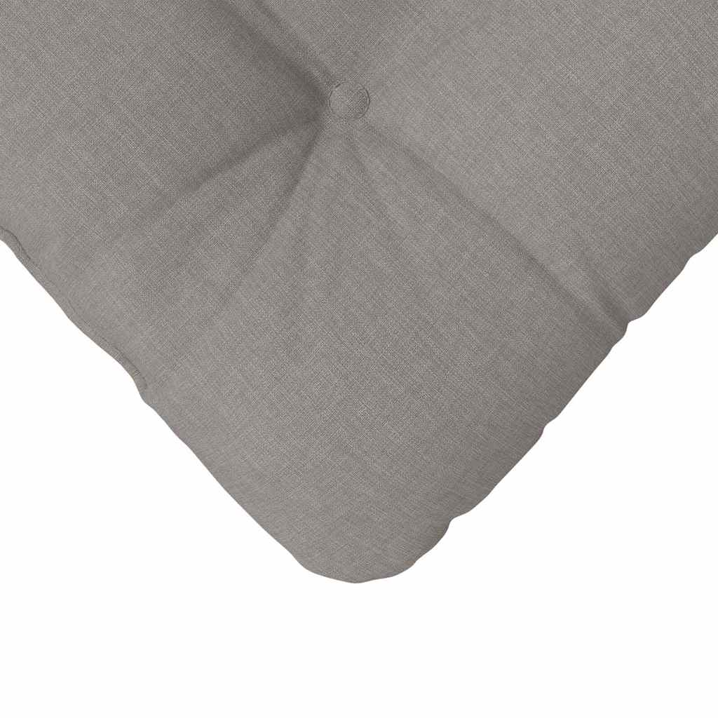 Seat Cushions 4 pcs Taupe 40 x 40 x 12 cm Fabric