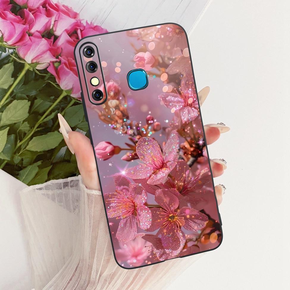 Phone Case For Infinix Hot 8 Cover Cute Cat Luxury Fashion Funny Painted Casing For Infinix X650C X650B X650D