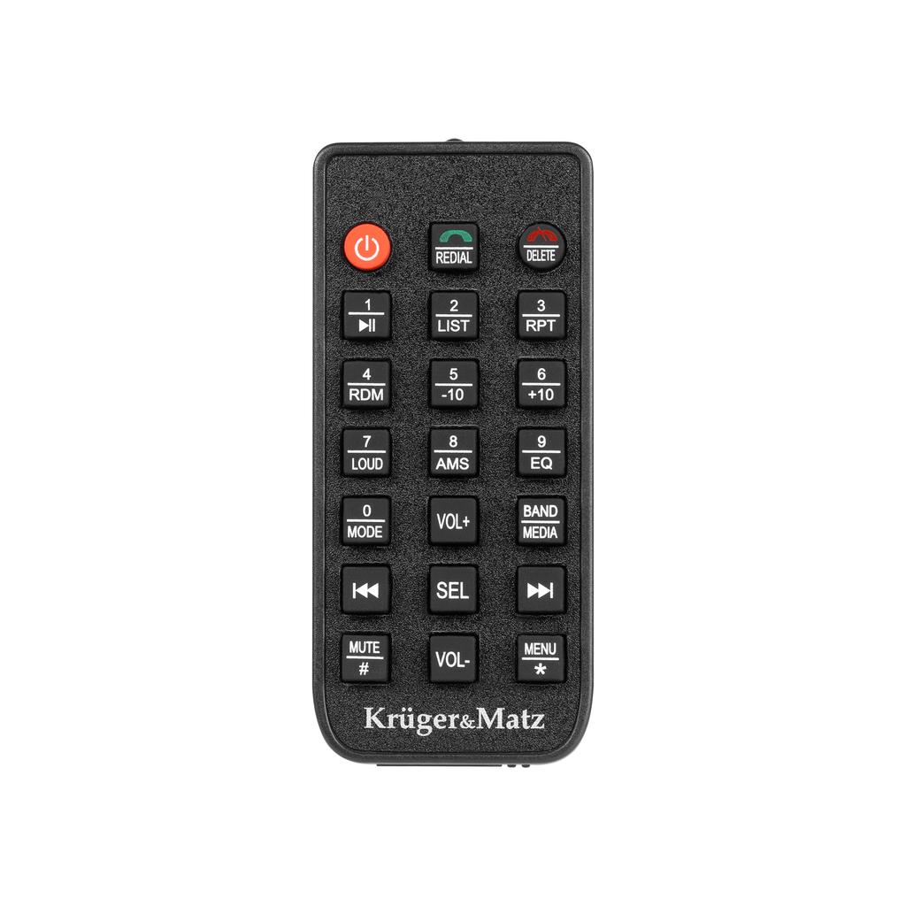 Kruger&Matz Bluetooth 4” Car Radio AUX Reversing Camera Socket 1 DIN