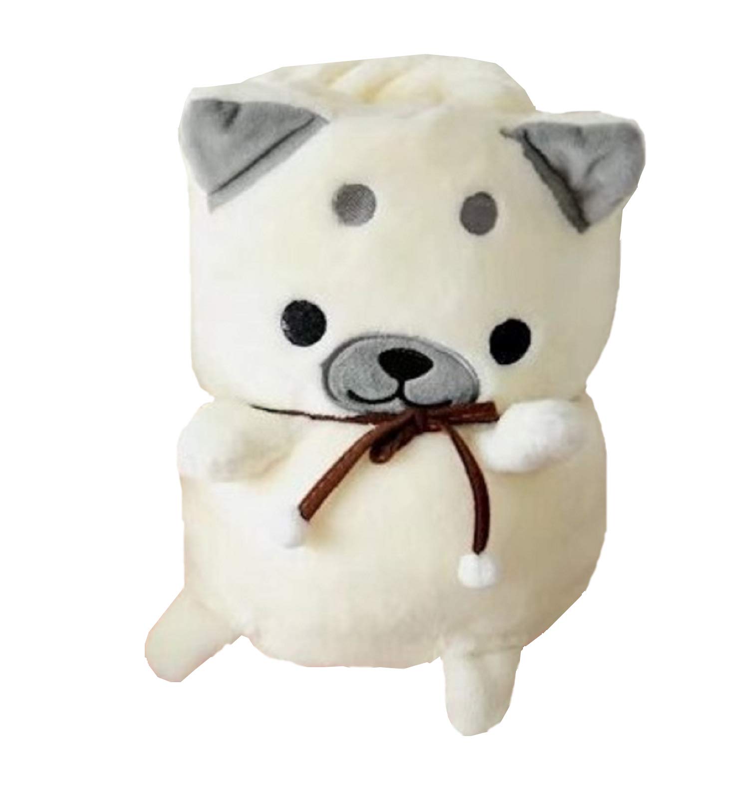 

APOSITV Compact Plush Throw Cute and Warm Blanket, Large, Wrapped, 150100cm, (White) белый