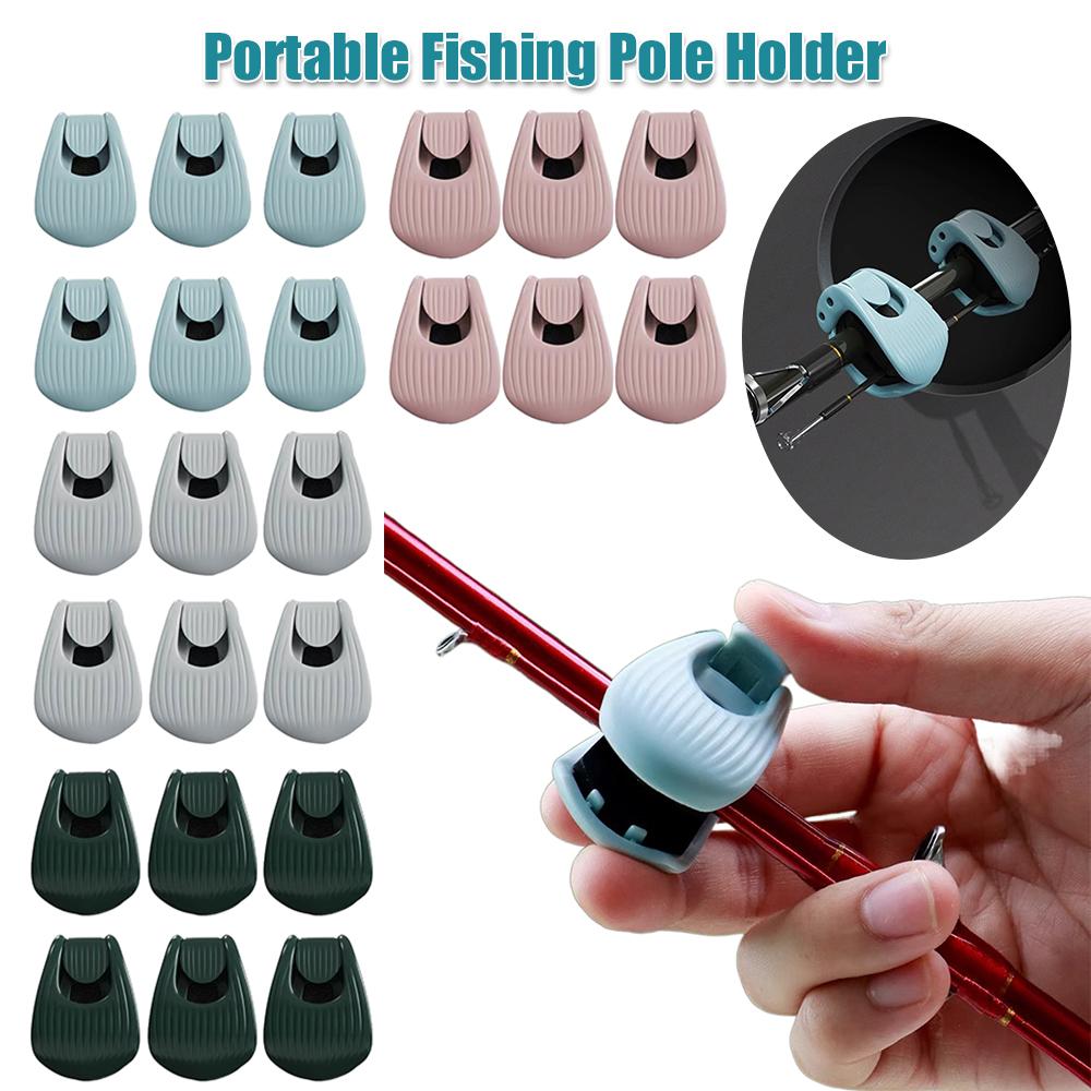 Portable Fishing Pole Holder Compact Fishing Rod Fixer Multifunctional Rod Holder Fishing Accessories