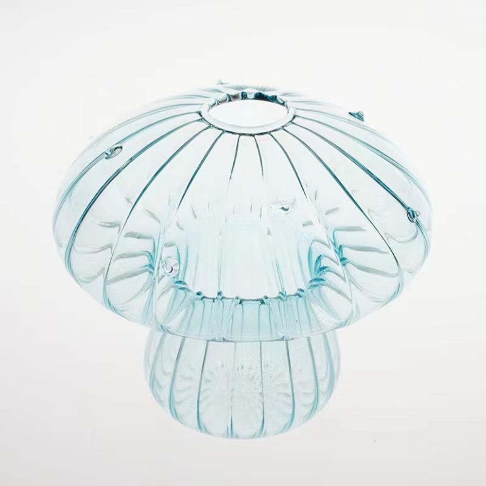 Einfache Hydroponik-Blumenflasche Transparente Glas-Glasvase Pilz Kürbis Glasblume