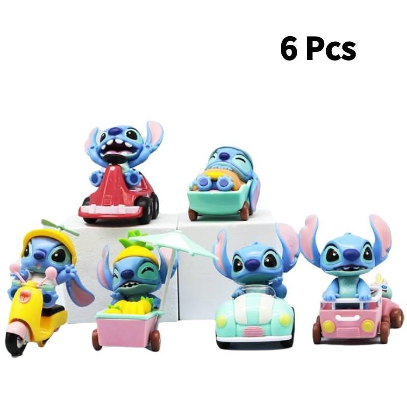 Восхитительный набор ПВХ фигурок Стича, включающий 6 отличительных персонажей из любимого аниме-сериала