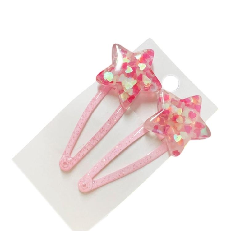 Unique Glitter Star Shaped Small Hair Clip Adorkable Glitter Hair Barrettes Hair Adornment Hair Ornaments