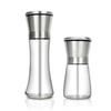 1/2Pcs Pepper Grinder Visible Transparent Glass Ceramic Core Manual Grinder Sea Salt Powder Grinder Seasoning Bottle Jar