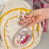 Funny Sausage Mouth Doll Storage Bags for Women Bag Pendant Transparent PU Mini Storage Bag Multifunctional Organization Gifts